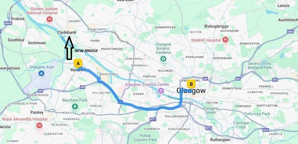 Glasgow Apartment Close To The Airport เรนฟริว ภายนอก รูปภาพ
